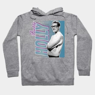 Buddy Holly - Retro Nostalgia Graphic Design Hoodie